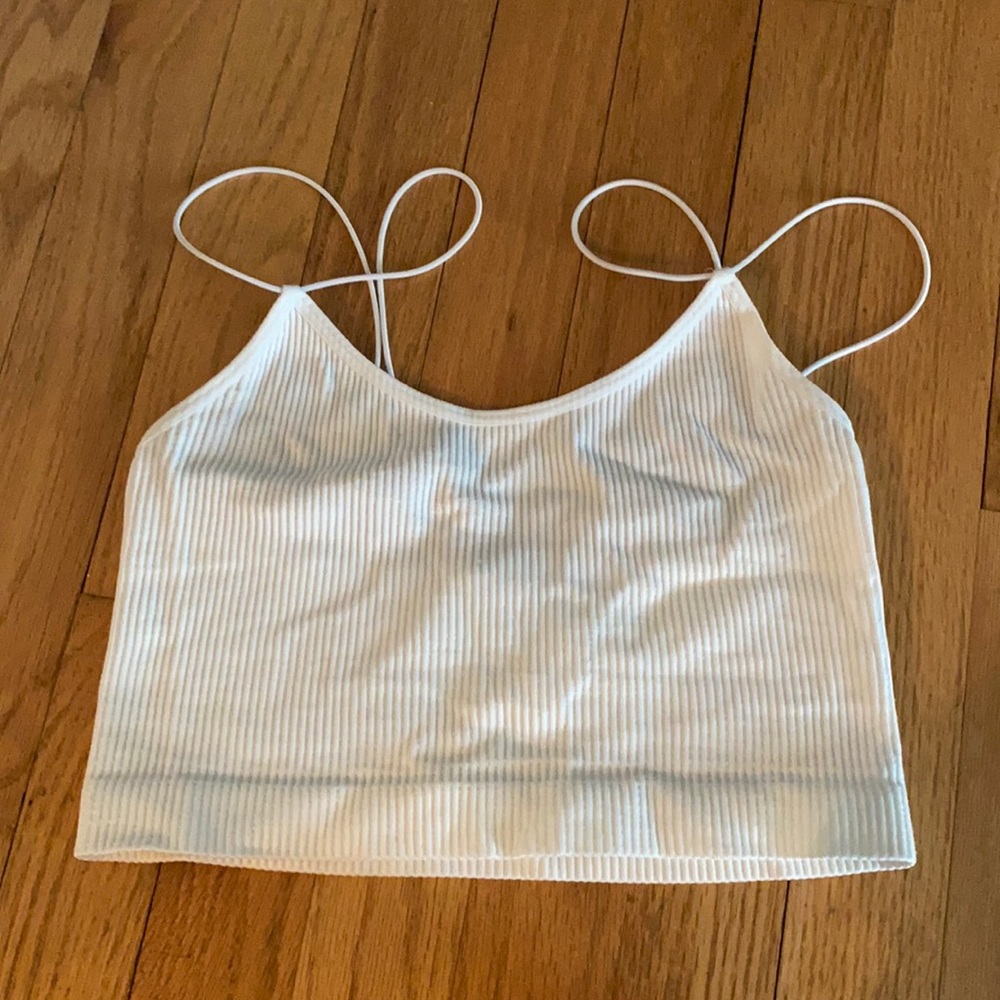 Cropped White Tank